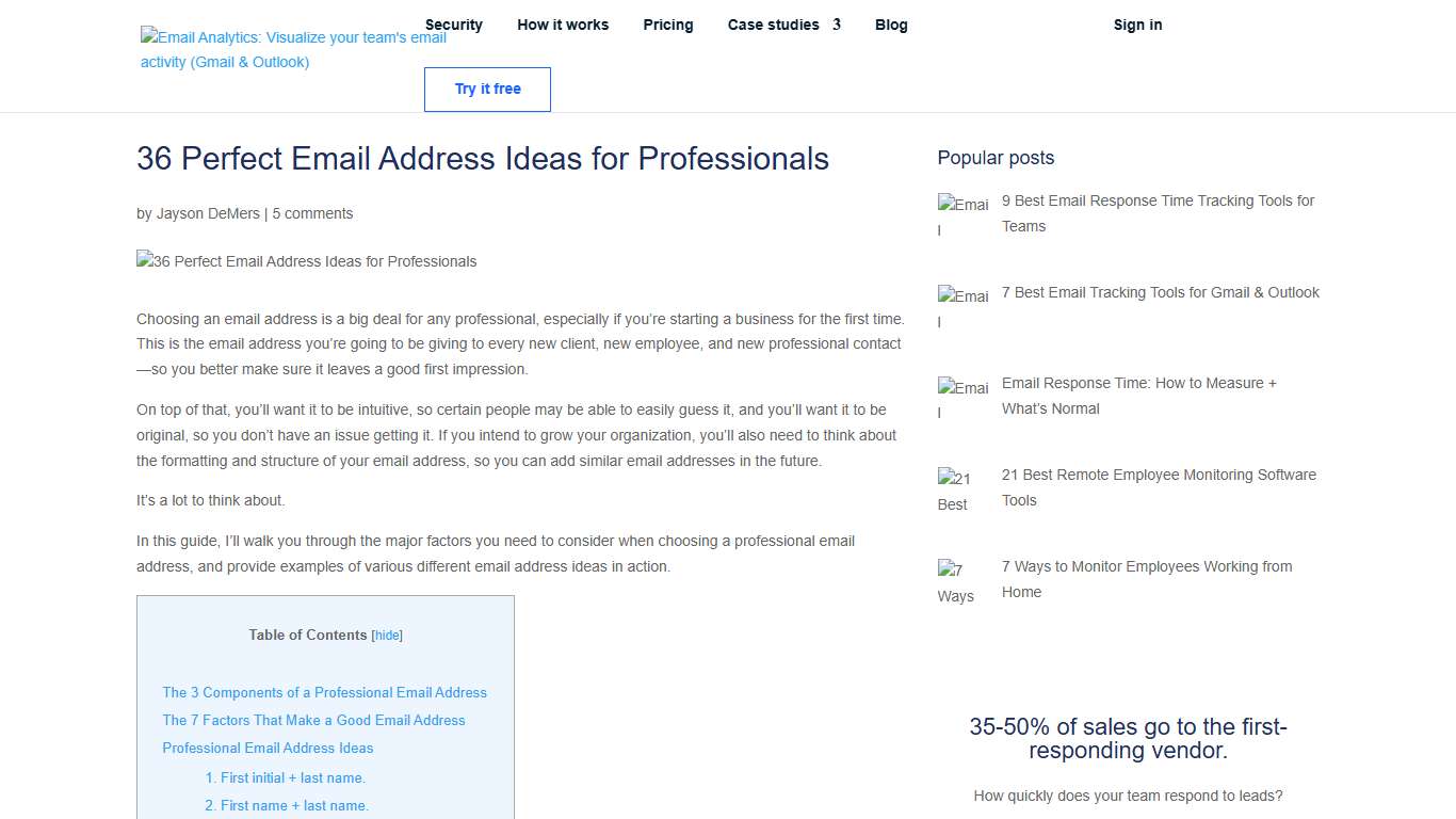 36 Perfect Email Address Ideas for Professionals (2026)